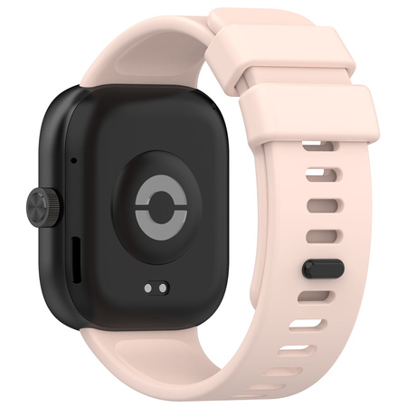 Pasek Bizon Strap Watch Silicone do Xiaomi Redmi Watch 4 / Xiaomi Band 8 Pro, jasnoróżowy