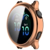 Etui z osłoną ekranu Bizon Case Watch Felipe do Garmin Vivoactive 6, różowozłote