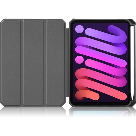 Etui Bizon Case Tab Lizard do iPad Mini 7 2024 / iPad Mini 6 2021, błękitne