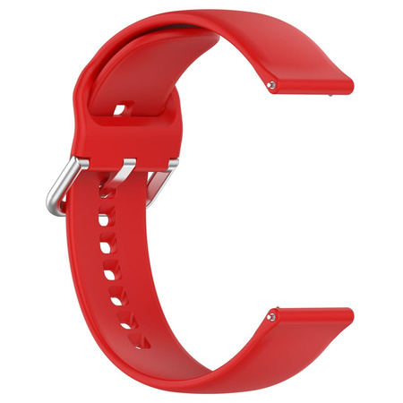 Pasek silikonowy do smartwatcha, Bizon Strap Watch Silicone Pro N, Quick Release 22 mm, czerwony