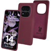 Silikonowe etui Bizon Soft Case do Xiaomi Redmi Note 14 Pro Plus 5G, ciemnofioletowe