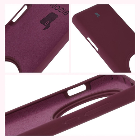 Silikonowe etui Bizon Soft Case do Oppo Find X8 Pro, ciemnofioletowe