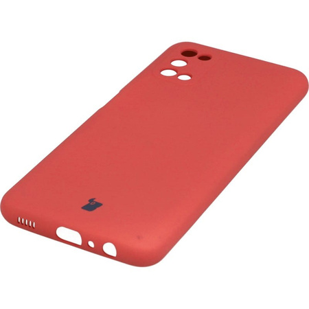 Etui Bizon Case Silicone do Galaxy A03S, ciemny róż