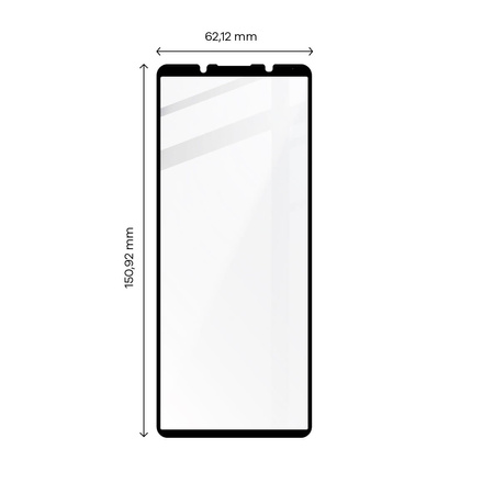 Szkło hartowane Bizon Glass Edge 2 do Sony Xperia 5 IV, czarne