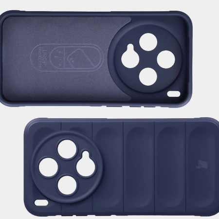 Pancerne etui Bizon Case Tur do Vivo X300, granatowe