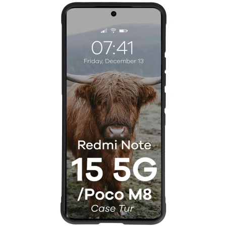 Pancerne etui Bizon Case Tur do Xiaomi Redmi Note 15 5G / POCO M8 5G, czarne