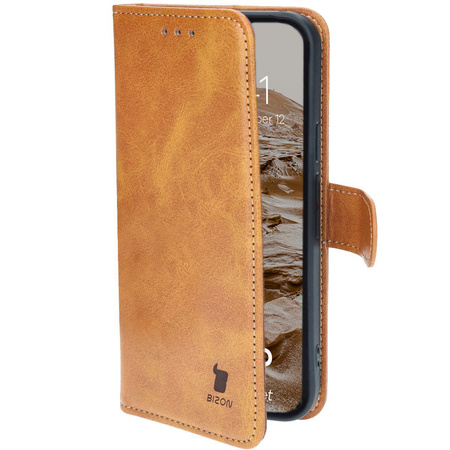 Etui z klapką Bizon Case Pocket do Google Pixel 9 / 9 Pro, brązowe