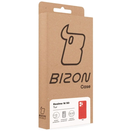 Pancerne etui Bizon Case Tur do Realme 14 5G, czerwone