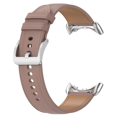Skórzany pasek Bizon Strap Watch Casual 41 mm do Pixel Watch 3/Watch 2/Watch 1, różowy