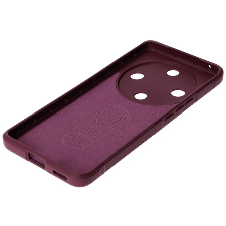 Pancerne etui Bizon Case Tur do Honor Magic6 Lite, burgundowe