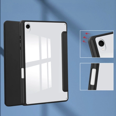 Etui z klapką Bizon Case Tab Clear Matt do Galaxy Tab S11, czarne