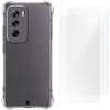 Elastyczne etui + 2x folia na ekran Bizon Case Clear Pack do Oppo Reno12, przezroczyste