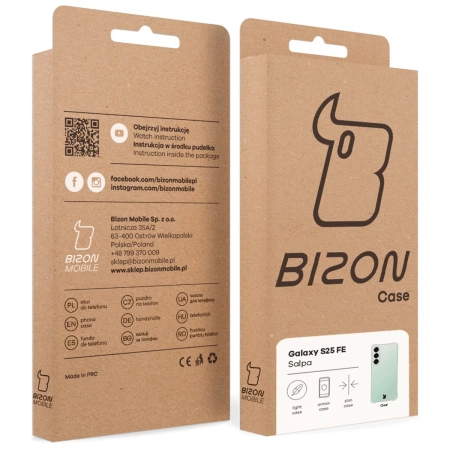 Elastyczne etui Bizon Case Salpa do Galaxy S25 FE, przezroczyste