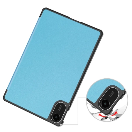 Etui z klapką Bizon Case Tab Croc do Xiaomi Redmi Pad 2, błękitne