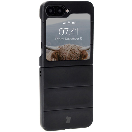 Pancerne etui Bizon Case Tur do Galaxy Z Flip7 FE / Z Flip6, czarne