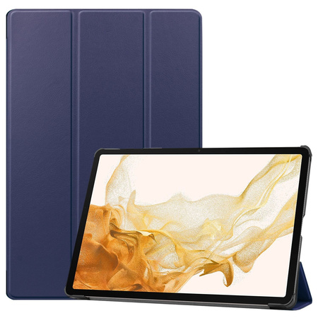 Etui Bizon Case Tab Croc do Galaxy Tab S10 Plus / S9 Plus, granatowe