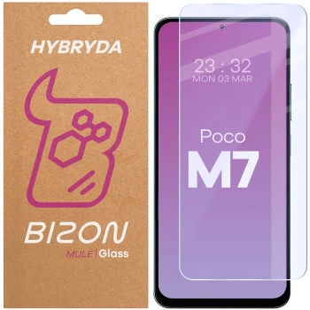 Elastyczne szkło hybrydowe Bizon Glass Mule do Xiaomi POCO M7 5G