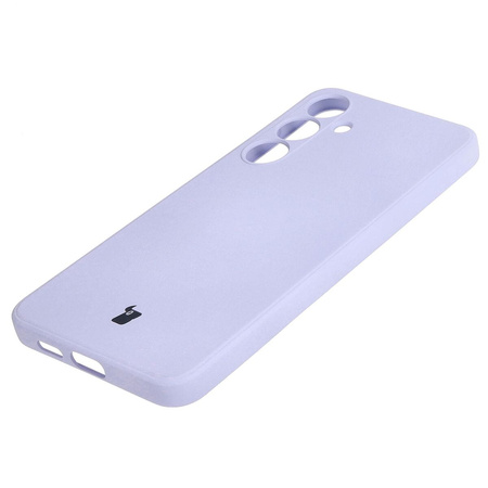 Etui Bizon Case Silicone Sq do Galaxy S24 Plus, jasnofioletowe