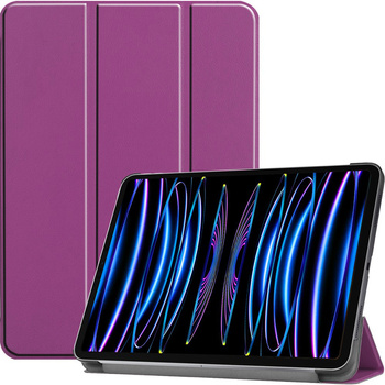 Etui Bizon Case Tab Croc do iPad Pro 11 2022/2021/2020/2018, ciemnofioletowe