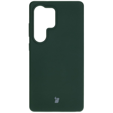 Silikonowe etui Bizon Soft Case do Galaxy S25 Ultra, ciemnozielone