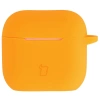 Silikonowe etui z karabińczykiem Bizon Case Headphone Silicone do AirPods 4, marchewkowe