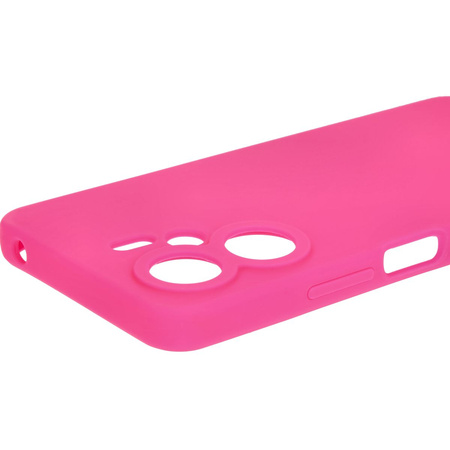 Silikonowe etui Bizon Soft Case do Xiaomi Redmi 13C 4G / Xiaomi Redmi 13C 5G / Xiaomi Poco C65, neonowo-różowe