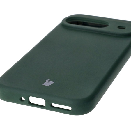 Silikonowe etui Bizon Soft Case do Google Pixel 9, ciemnozielone
