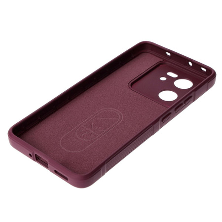 Pancerne etui Bizon Case Tur do Xiaomi 13T Pro / 13T, burgundowe