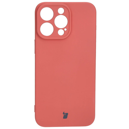 Etui Bizon Case Silicone do iPhone 15 Pro Max, brudny róż
