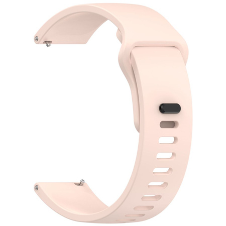 Pasek silikonowy do smartwatcha, Bizon Strap Watch Silicone Pro H, Quick Release 22 mm, różowy