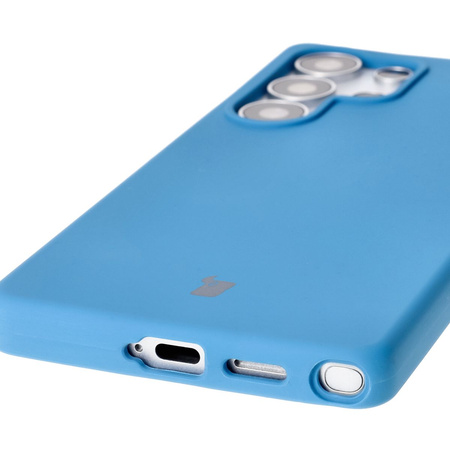 Silikonowe etui Bizon Soft Case do Galaxy S25 Ultra, ciemnoniebieskie