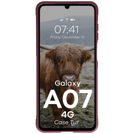 Pancerne etui Bizon Case Tur do Galaxy A07 4G, burgundowe