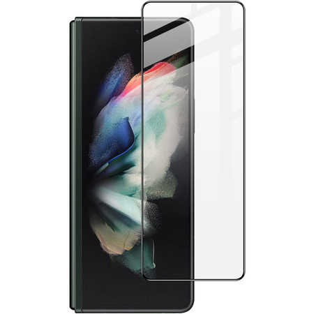 Szkło hartowane Bizon Glass Edge 2 + osłona na tył do Galaxy Z Fold4, czarne