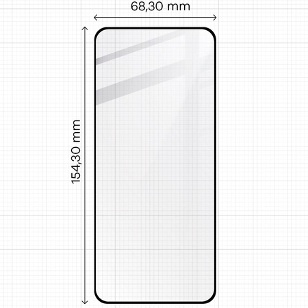 Szkło hartowane Bizon Glass Edge 2 do Oppo A78 4G, czarne