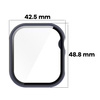Etui ze szkłem do zegarka Bizon Case+Glass Watch do Apple Watch 11 / 10 (46mm), ciemnoniebieskie