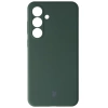 Silikonowe etui Bizon Soft Case do Galaxy S25 FE, ciemnozielone