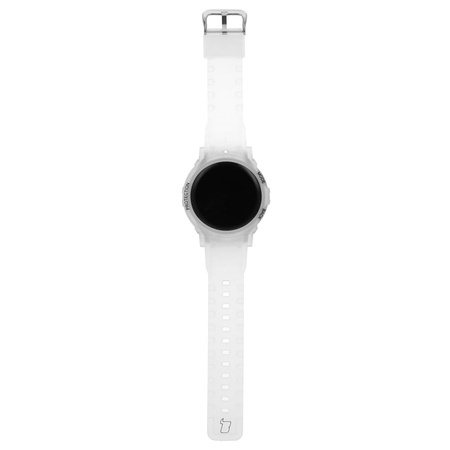 Etui z paskiem Bizon Strap + Case Watch Action Pro do Galaxy Watch 5 Pro 45 mm, przezroczyste