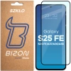 Szkło hartowane Bizon Glass Edge 2 do Galaxy S25 FE/S24 FE/A37 5G/A36 5G/A56 5G, czarna ramka