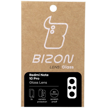 Szkło na aparat Bizon Glass Silk Lens dla Xiaomi Redmi Note 10 Pro, 2 sztuki