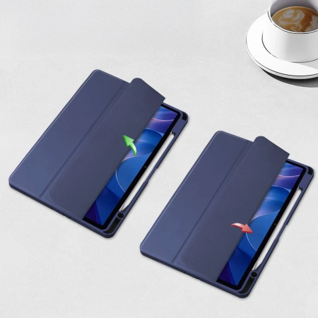 Etui z klapką Bizon Case Tab Clear Matt do Xiaomi Redmi Pad 2, granatowe