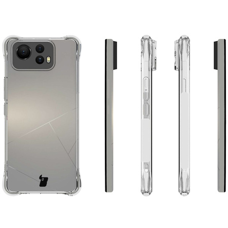 Elastyczne etui Bizon Case Salpa do Asus Zenfone 12 Ultra, przezroczyste