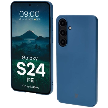 Etui Bizon Case Łupka do Galaxy S24 FE, niebieskie