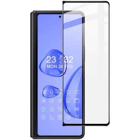 Szkło hartowane Bizon Glass Edge do Galaxy Z Fold4, czarne