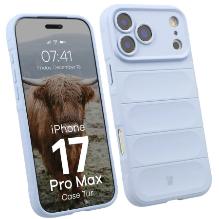 Pancerne etui Bizon Case Tur do iPhone 17 Pro Max, jasnoniebieskie