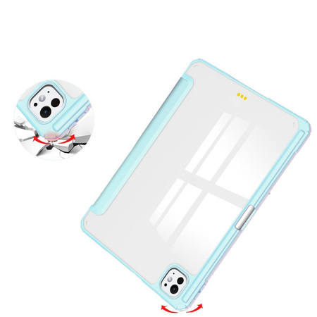 Etui Bizon Case Tab Clear Matt do iPad Pro 11" 2025 / 2024, błękitne