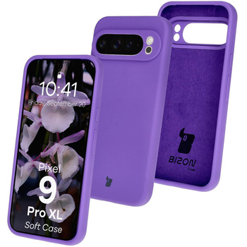 Silikonowe etui Bizon Soft Case do Google Pixel 9 Pro XL, fioletowe