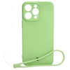 Etui Bizon Case Silicone do iPhone 15 Pro Max, jasnozielone