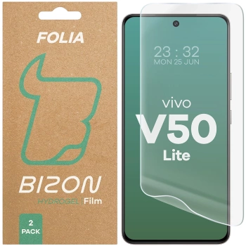 Folia hydrożelowa na ekran Bizon Glass Hydrogel Front Duo do Vivo V50 Lite 4G / 5G, 2 sztuki