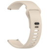Pasek silikonowy do smartwatcha, Bizon Strap Watch Silicone Pro H, Quick Release 22 mm, beżowy