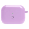 Silikonowe etui z karabińczykiem Bizon Case Headphone Silicone do AirPods Pro 3, jasnofioletowe